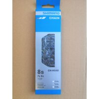 Shimano CN-HG40 Kette 6/7/8-fach, 116 Glieder, Quick-Link...