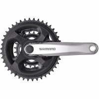 Shimano FC-M131 Kurbel silber, 42/34/24 Zähne,...