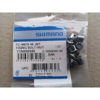 Shimano Kettenblattschrauben FC-M670 48/36 Zähne (Y1N998040), 4 Stück