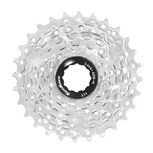 Sunrace CSM63 Kassette 7-fach, 11-28 Zähne, silber, Shimano-kompatibel