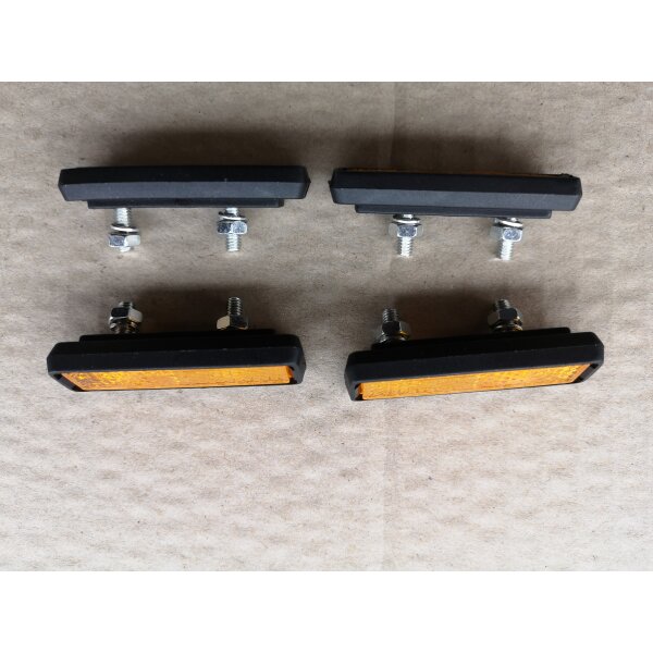 Pedal-Reflektoren mit Schrauben, Set 4 Stück, NEU