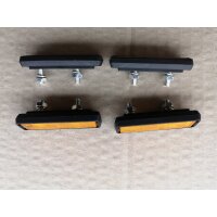Pedal-Reflektoren mit Schrauben, Set 4 Stück, NEU