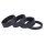 Steuersatz Spacer Aluminium für 1 1/8" Gabel, mattschwarz, Set 3*10 mm + 1*5 mm