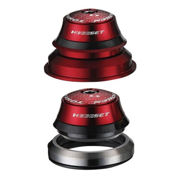 Token Heggset 4 in1 Steuersatz, Tapered, rot, NEU