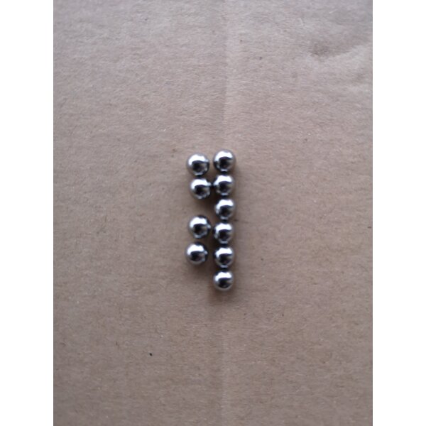 Stahlkugeln 1/4" für Naben mit Konuslagern, VE 10 Stück