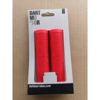 Dartmoor Maze Lock-on Griffe, 1 Paar, rot, NEU