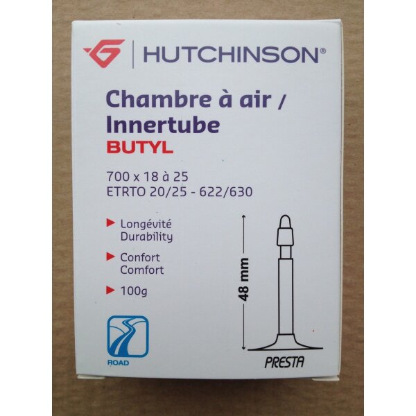 Hutchinson Road Standard Schlauch Rennrad 700*18-25c, SV, NEU