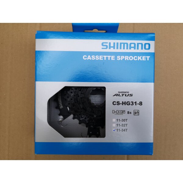 Shimano CS-HG31 Kassette, 8-fach, 11-34 Zähne, OVP