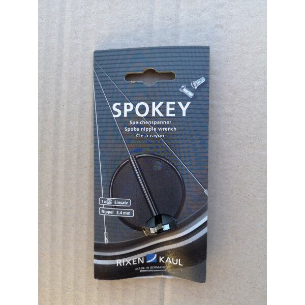 Spokey Nippelspanner Speichenschlüssel, 3,4 mm, schwarz, OVP