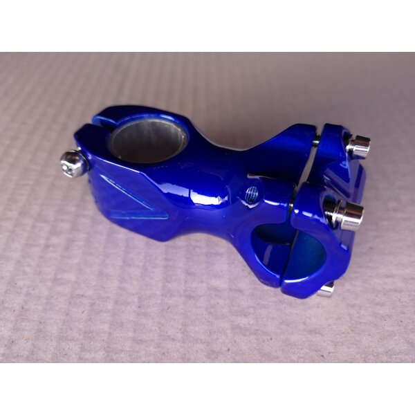 Ahead Vorbau, Länge 60 mm, Lenkerklemmung 25,4 mm, blau, NEU