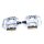 VP 349 Trekking Pedal, links+rechts, silber, NEU