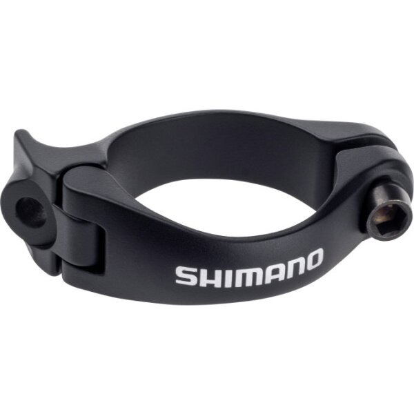 Shimano SM-AD91 Schelle für Rennrad Anlötumwerfer, 34,9 mm, schwarz, NEU