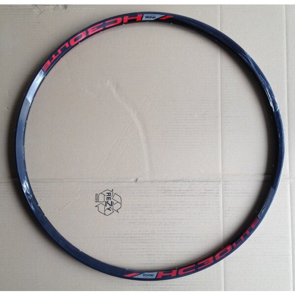 Ryde HC30 Lite Disc 27.5" Felge, 32 Loch, rotes Logo, Set 2 Stück