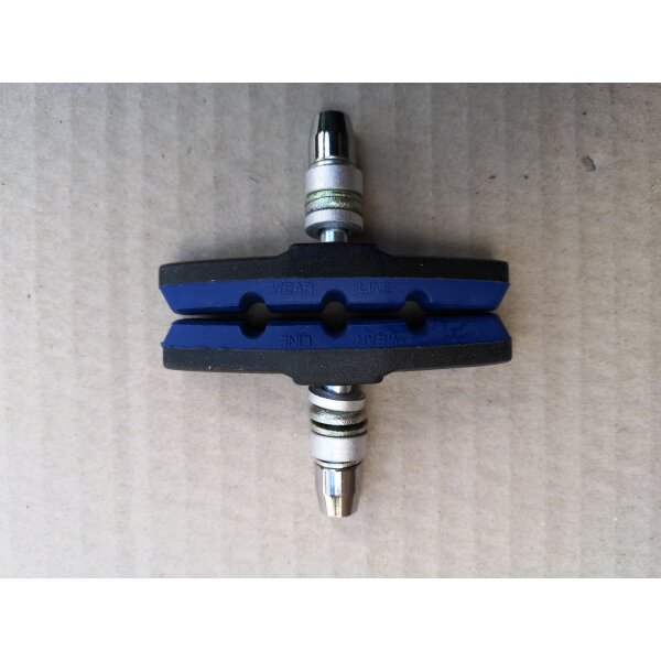 Bremsbelag V-Brake blau/schwarz, 1 Paar, NEU