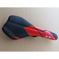 Selle Italia X3 Sattel, FeC-Gestell, rot-schwarz