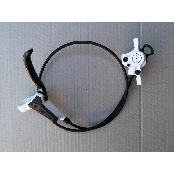 Tektro HDM 300 Scheibenbremse Postmount vorn, Hebel links, Leitung 90 cm, weiß