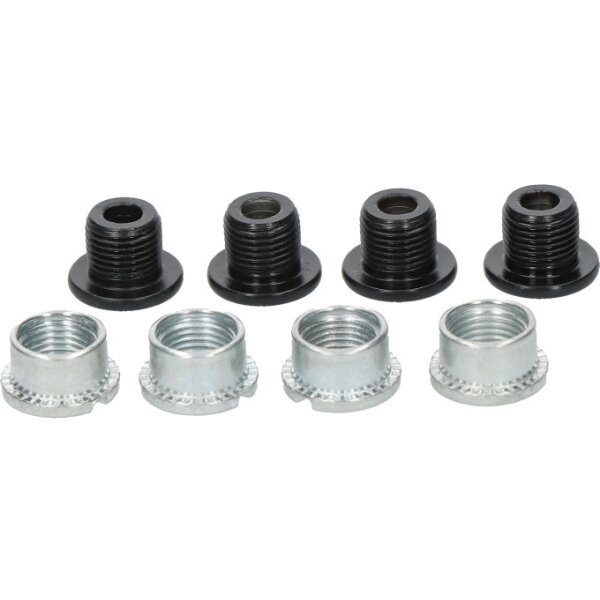Shimano Kettenblattschrauben FC-M625 (Y1PD98030) mit Hülsenmuttern, 4 Stück