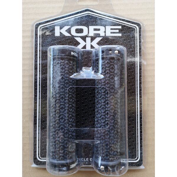 Kore Ikon Skinny Lock-on Griffe, 1 Paar, dunkelgrau