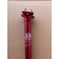 WAG Sattelstütze Aluminium 31,6*350 mm, rot