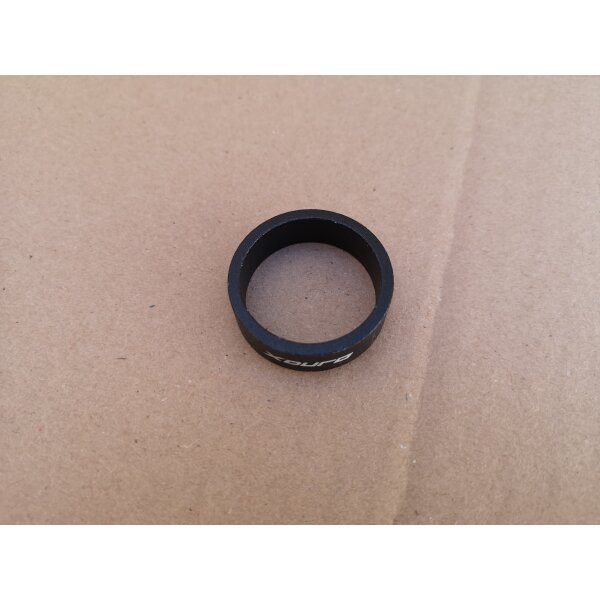 Haibike Xduro Spacer Aluminium für 1 1/8" Gabel, schwarz, 10 mm