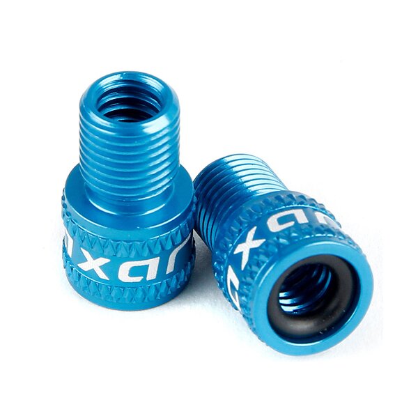 Quaxar Ventiladapter von SV auf AV, blau, 1 Paar