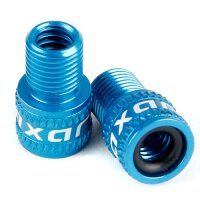 Quaxar Ventiladapter von SV auf AV, blau, 1 Paar