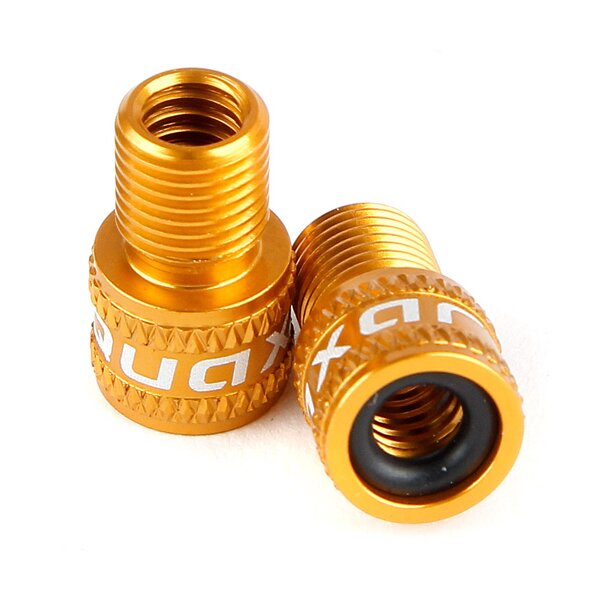 Quaxar Ventiladapter von SV auf AV, gold, 1 Paar