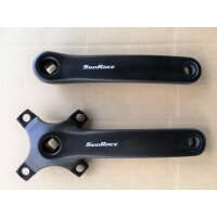Sunrace FCM800 Kurbel für 1 Kettenblatt, schwarz,...