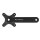 Sunrace FCM800 Kurbel für 1 Kettenblatt, schwarz, JIS Vierkant, 175 mm