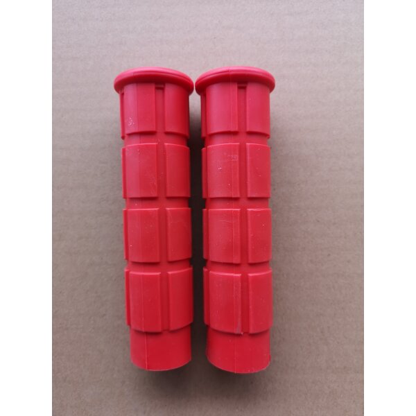 Ebon Lenkergriffe rot, Set links+rechts