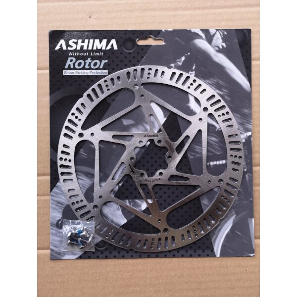 Ashima ARO-21 Bremsscheibe 220 mm, IS 6-Loch, silber
