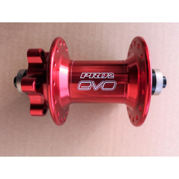Hope Pro 2 EVO Disc Nabe vorn für 100 mm / SSP, IS 6-Loch, rot, 32 Loch