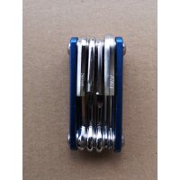 GUB Minitool / Faltwerkzeug 9 Funktionen, blau