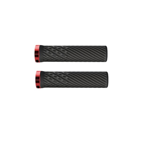 Herrmans Luna Lock Lenkergriffe Lock-on, schwarz/rot