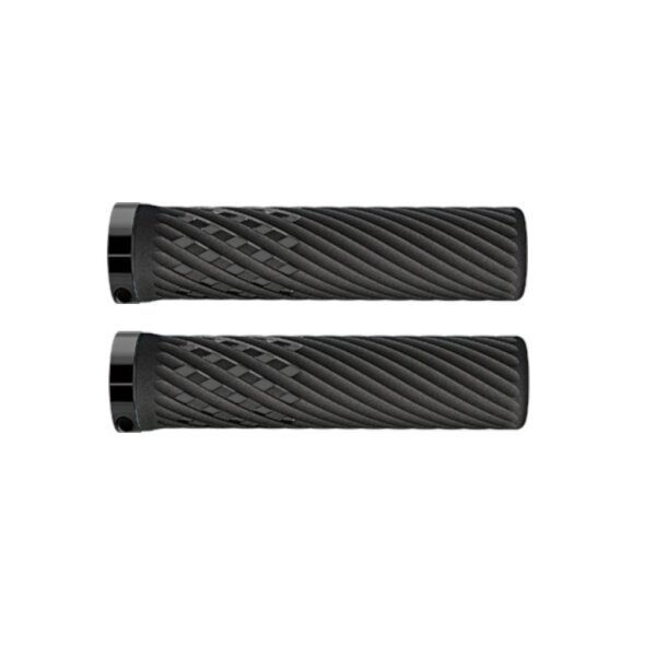 Herrmans Luna Lock Lenkergriffe Lock-on, schwarz/schwarz