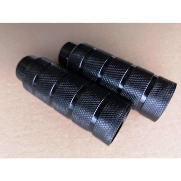 BMX Axle Pegs Stahl für 3/8 Zoll Achsen, schwarz, 38*110 mm
