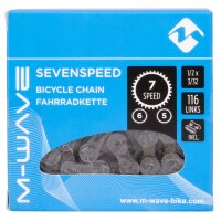 M-Wave Kette Sevenspeed 5/6/7-fach, 1/2*3/32 Zoll, 116...