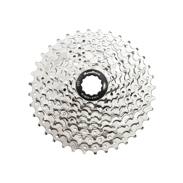 Sunrace CSM96 Kassette 9-fach, 11-32 Zähne, silber, Shimano-kompatibel