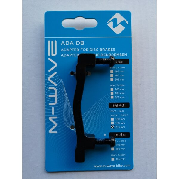 M-Wave Adapter für Scheibenbremsen, PM 160 -> PM 203 mm