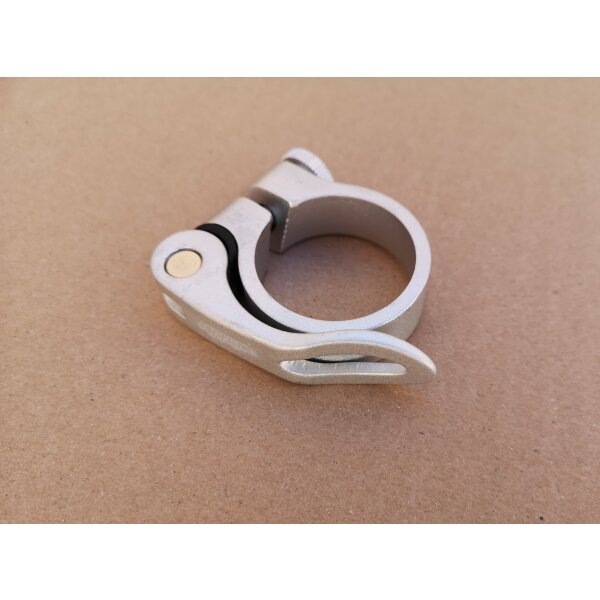 Maniac Sattelklemme / Sattelstützklemme mit Schnellspanner, 34,9 mm, silber