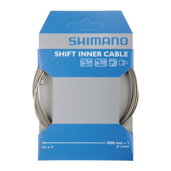 Shimano Schaltzug Edelstahl extra lang 1,2*3000 mm