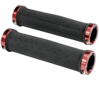 Ergotec Bilbao Lenkergriffe Lock-on 135/135 mm, schwarz/rot