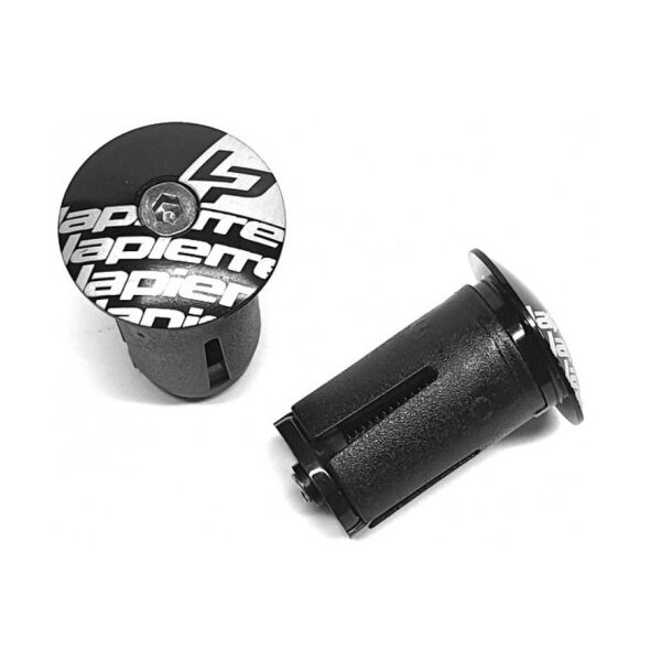 Lapierre Lenkerendstopfen, Aluminium, schwarz, 1 Paar