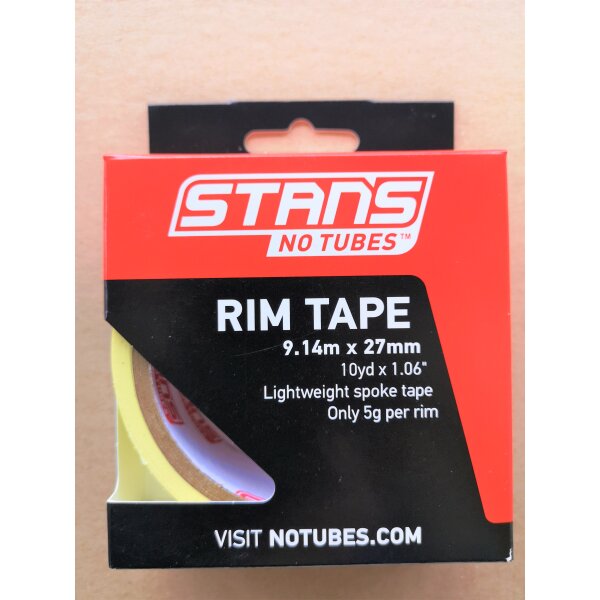 Stans Notubes Rim Tape Tubeless Felgenband 27 mm * 9,14 m, NEU
