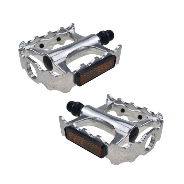 Union / Marwi SP-160 Fahrrad Pedal Aluminium Set links & rechts, silber