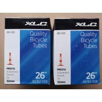 XLC MTB Schlauch 26*1,5-2,5 Zoll, 40/62-559, SV 32 mm,...