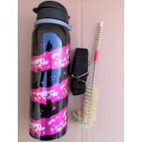 Elite Coki Trinkflasche Aluminium, 0,5 l, schwarz