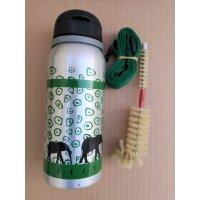 Elite Coki Trinkflasche Aluminium, 0,4 l, silber