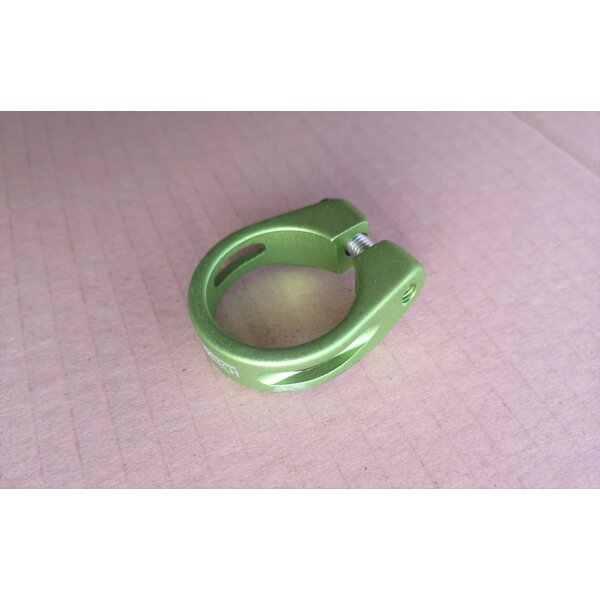 Control Tech One Sattelklemme / Sattelstützklemme mit Schraube, 34,9 mm, grün