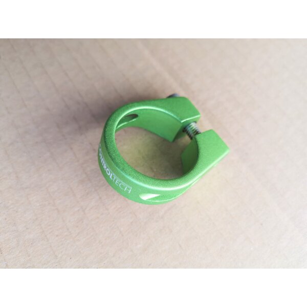 Control Tech One Sattelklemme / Sattelstützklemme mit Schraube, 31,8 mm, grün